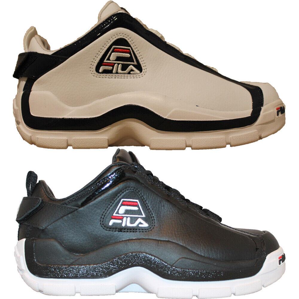 Mens Fila 96 Lo Grant Hill Retro Classic Low Top Basketball Shoes White or Black