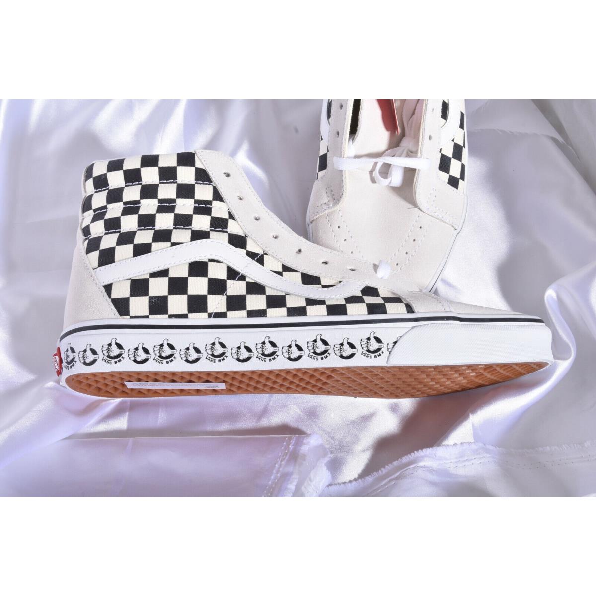 Vans Hi Sk8 Black White Checkerboard Sneakers Shoes Reissue Size 13