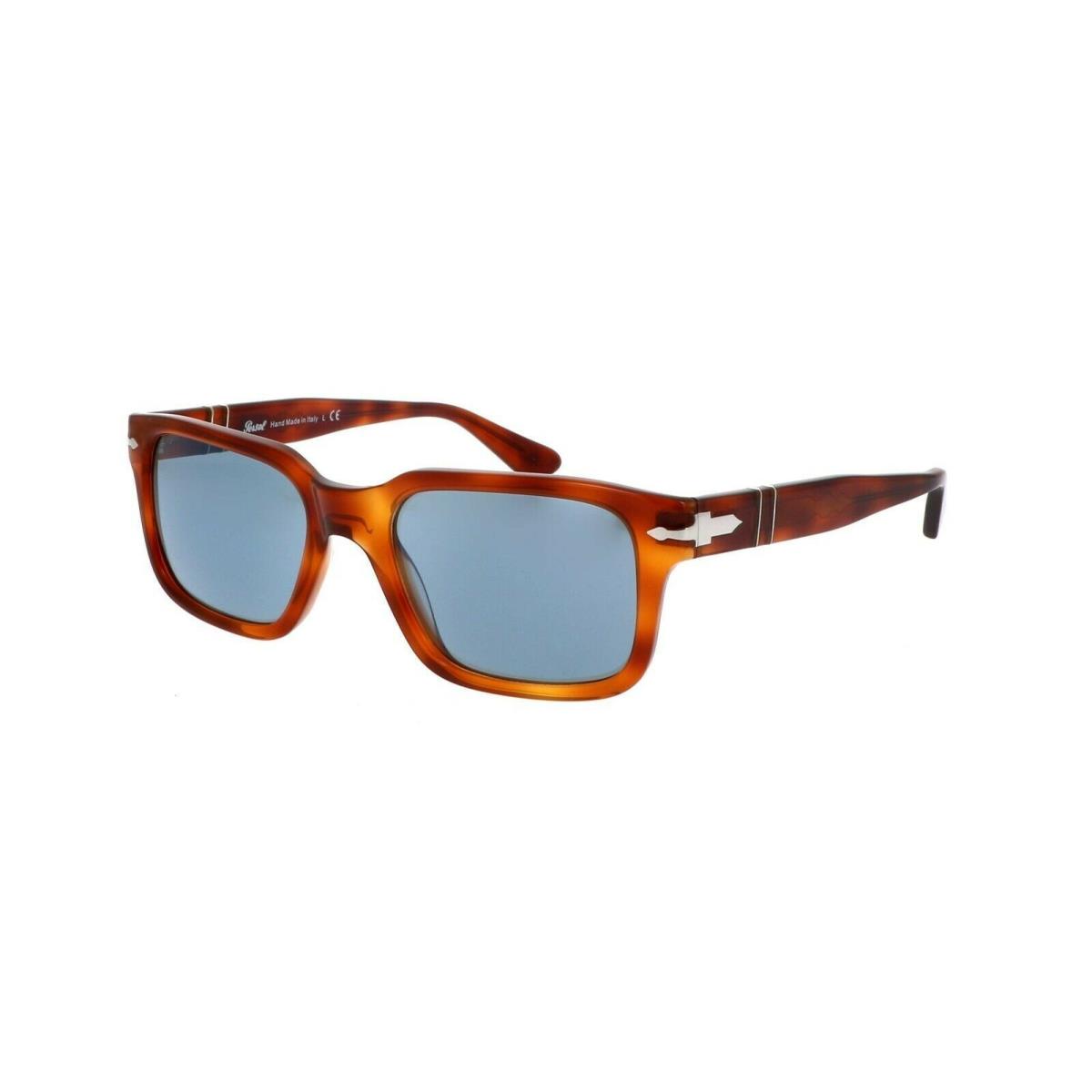 Persol Sunglasses PO3272S 96/56 53 Terra DI Siena Light Blue Lens