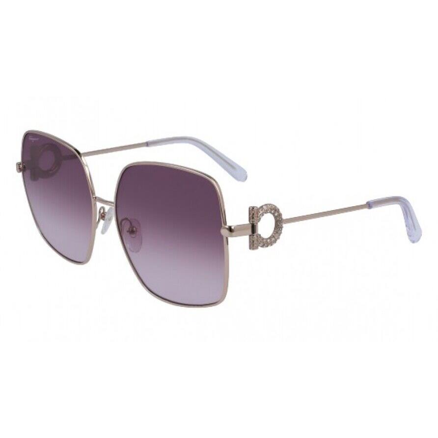 Salvatore Ferragamo SF243SR Sunglasses 691 Rose Gold