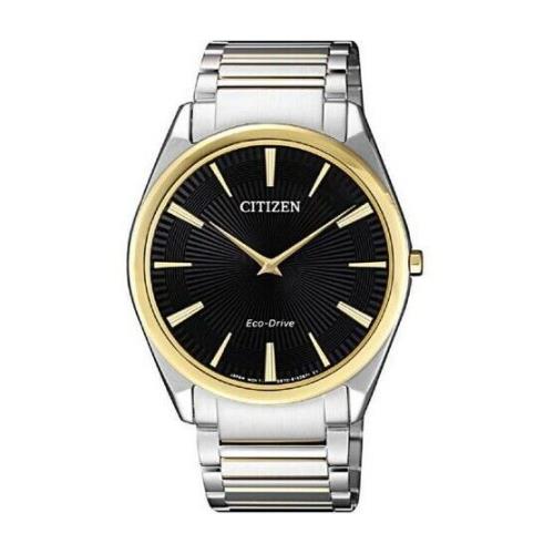 Citizen Eco-drive Black Dial Two-tone Men s Watch AR3078-88E