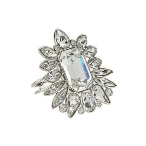 Swarovski Clear Crystal Jewelry Ring Tosha Small/6/52 Palladium -1181356