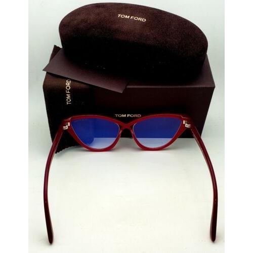 Tom Ford eyeglasses  - Red & Gold , Red / Gold Frame, Clear with Blue Blocking AR Coating Lens 2