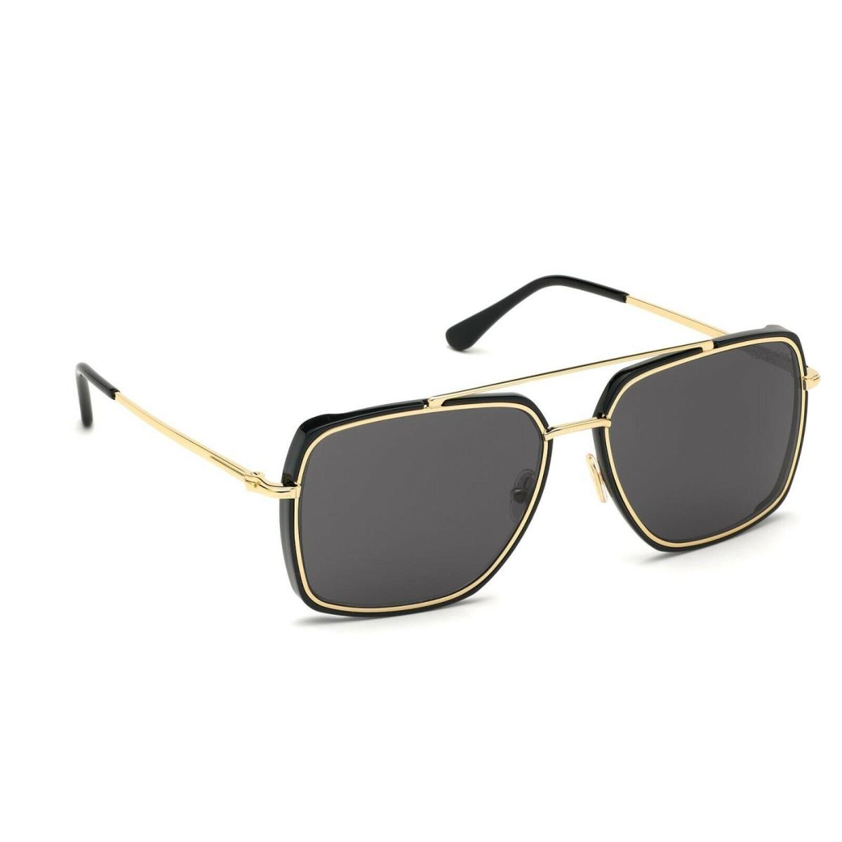 Tom Ford FT 0750 Lionel 01A Gold Black/grey Rectangle 60MM Sunglasses TF 750  - Tom Ford sunglasses - 889214094575 | Fash Brands