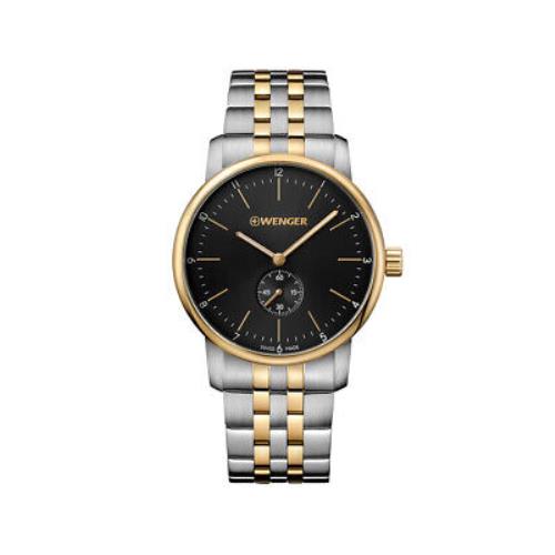 Wenger Urban Classic Black Dial Two-tone St. Steel Men`s Watch 01.1741.104
