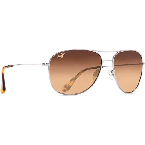 Maui Jim Men Women Cliff House Polarized Sunglasses HS247-16 Gold 59mm - Frame: Gold, Lens: Brown