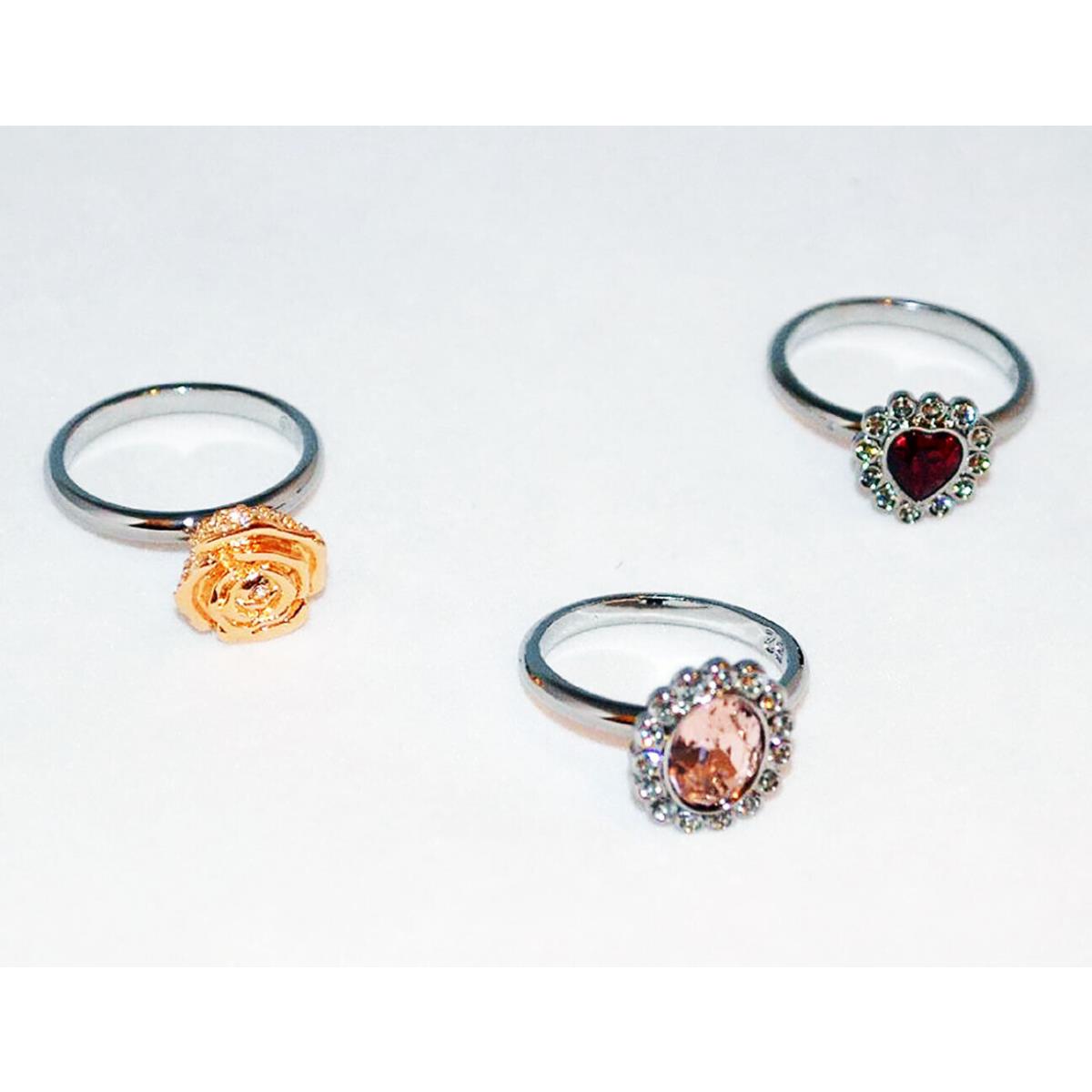 Swarovski Crystal Mimosa Set of 3 Rings Small/52/6 -1065355
