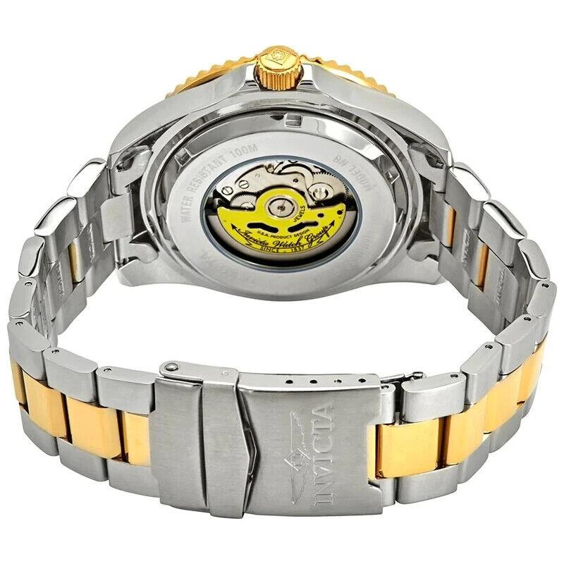 Invicta 89280B Pro Diver 23k Men`s Wrist Watch - Silver/gold Case Bracelet