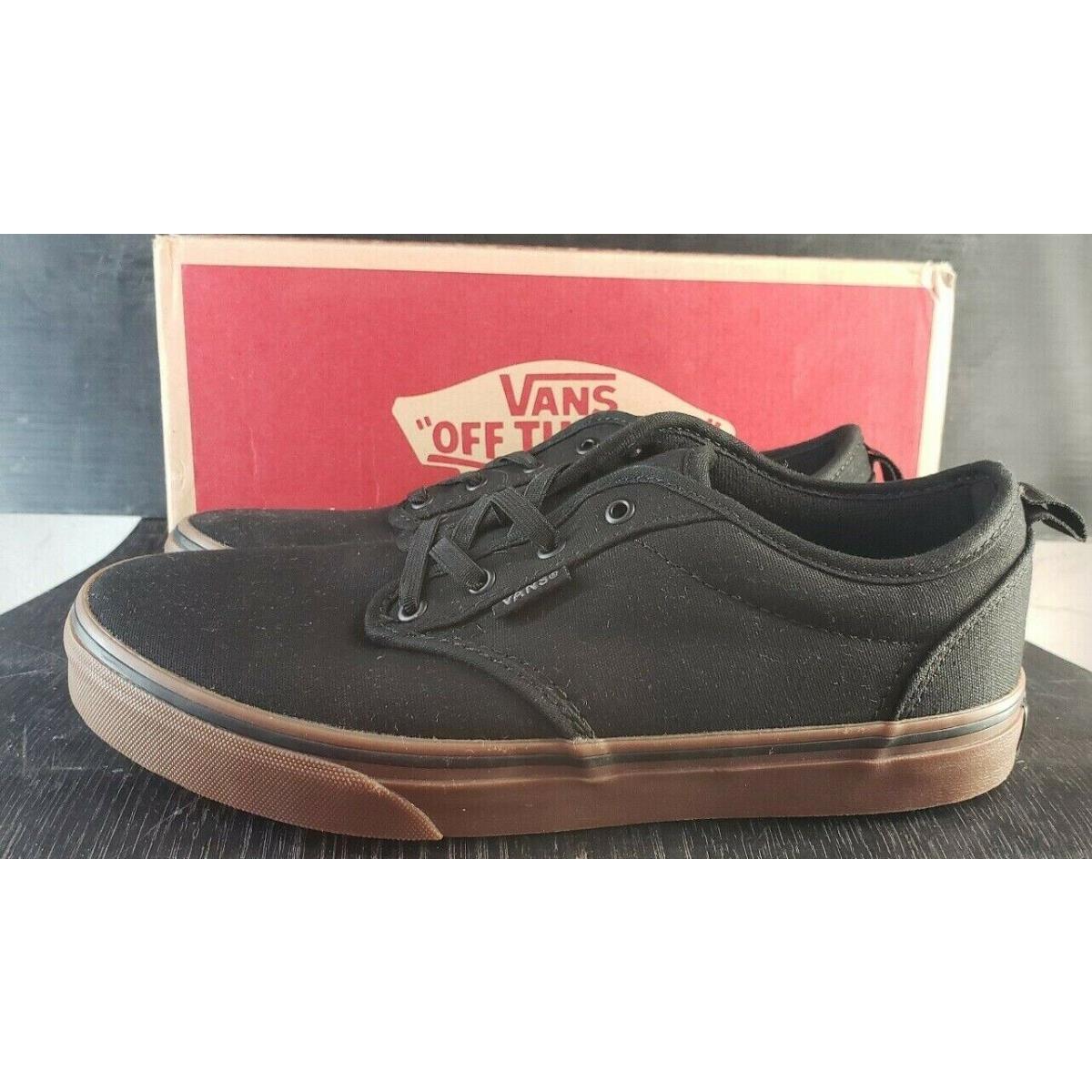 Vans Atwood Skate Shoe Canvas Black/gum Slip ON