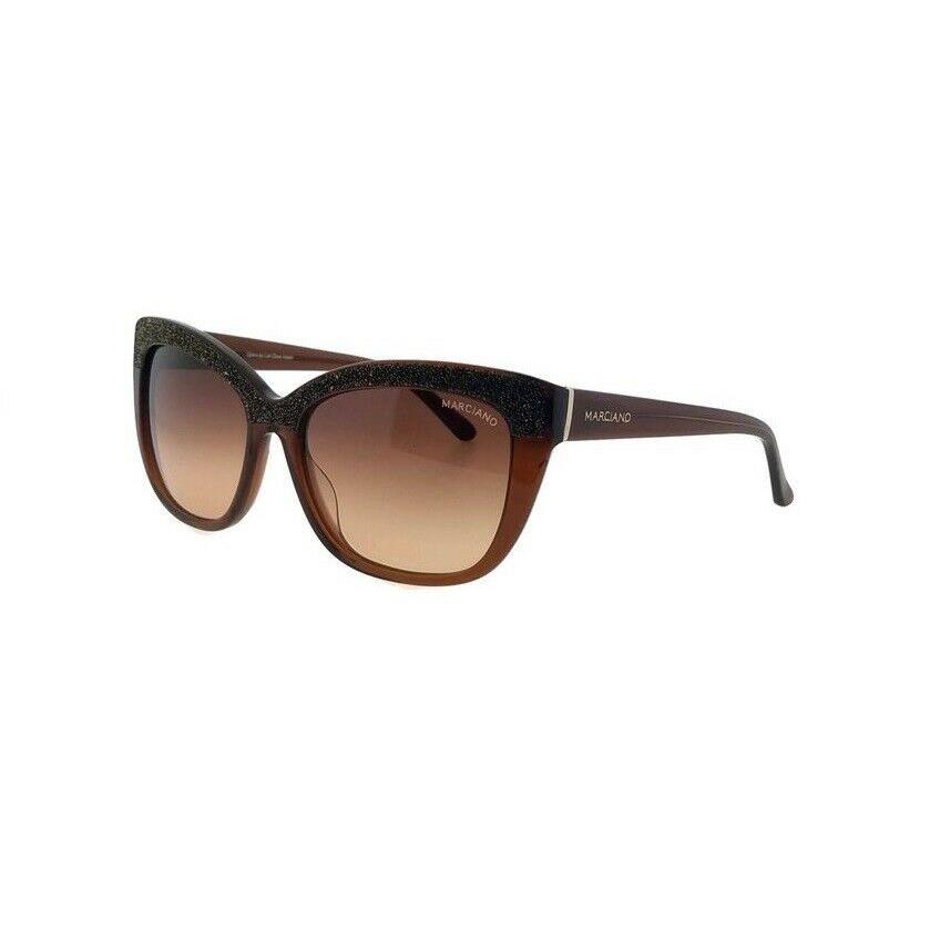 Guess By Marciano Women Sunglasses GM0730-50F Dark Brown Gradient Brown Lens
