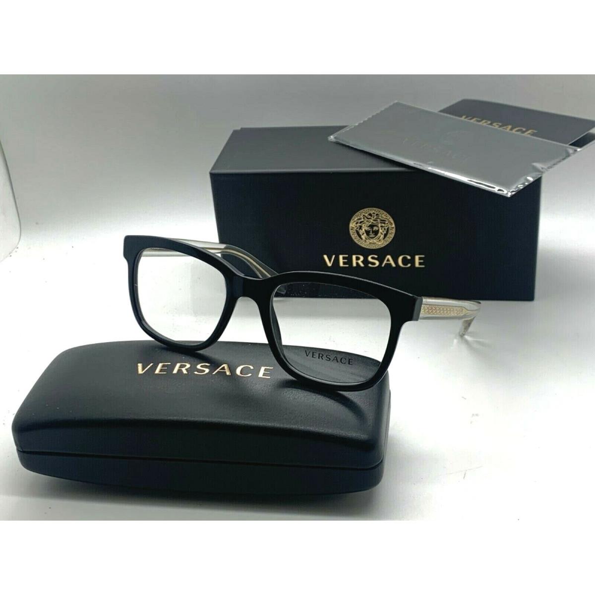 Versace Eyeglasses Mod. 3239 GB1 Black 54-20-145MM | 790492278390 ...