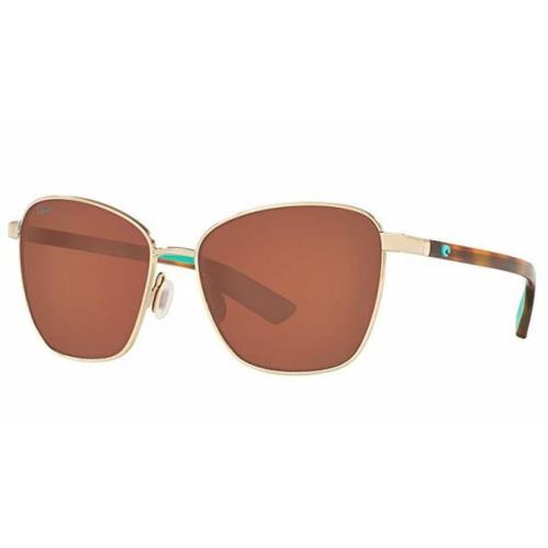 Costa Del Mar Paloma Women`s Sunglasses - Polarized ShinyGold/Copper