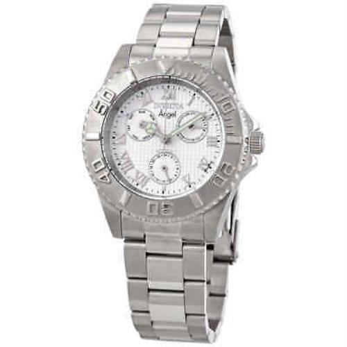 Invicta Angel Multi-function Silver Dial Stainless Steel Ladies Watch 17523 - Silver Dial, Silver-tone Band