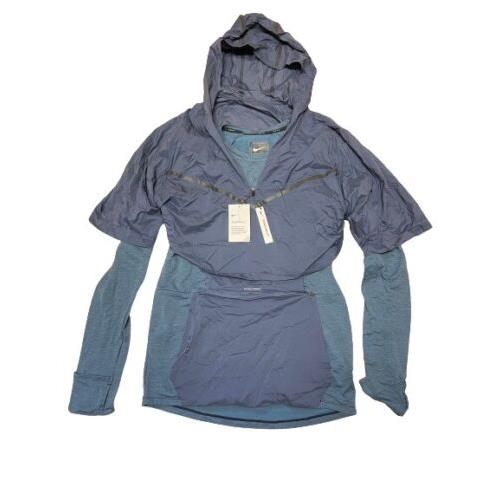 Nike Tech Pack Therma Sphere Blue Running Jacket Packable AR1709-427 Size Medium