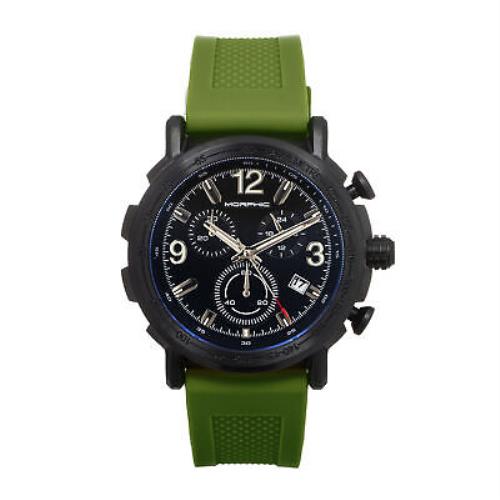 Morphic M93 Series Chronograph Strap Watch W/date - Green