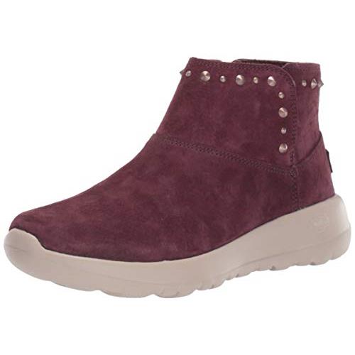 skechers burgundy boots