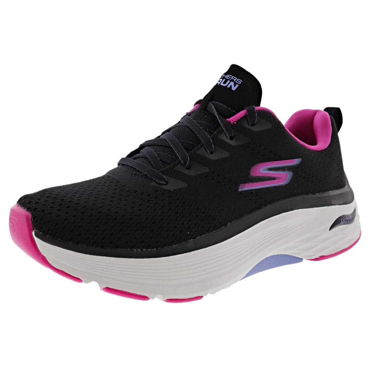 Skechers Women`s Max Cushioning Arch Fit Goodyear Performance Walking Shoes Black / Pink