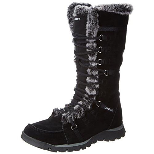 skechers lace up knee high boots