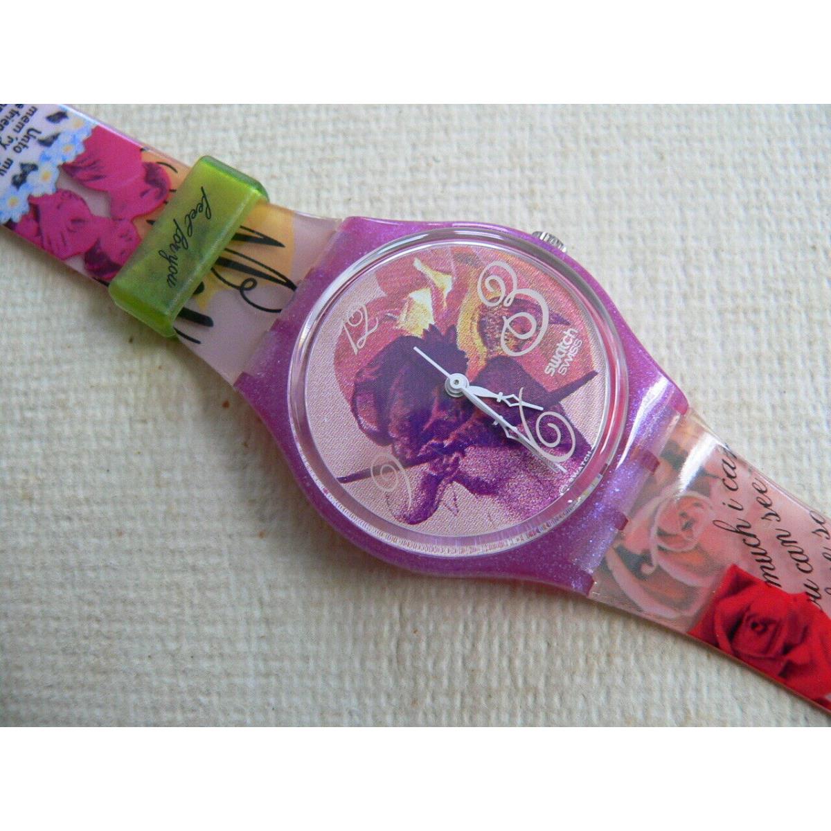 1995 Swatch Watch Love be my Valentine For Your Heart Only