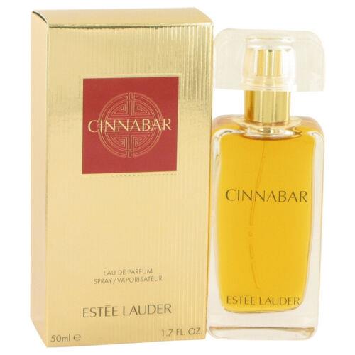 Cinnabar Perfume by Estee Lauder Eau De Parfum Spray Packaging For Women
