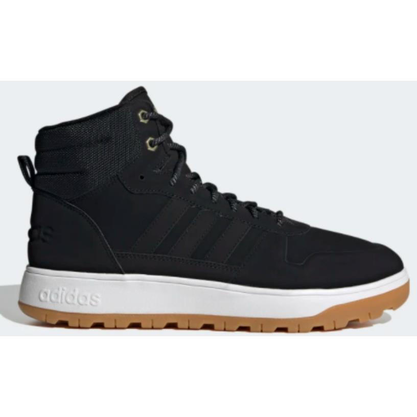Adidas Originals Frozetic Basketball Inspired Men s Mid High Top Boots Shoes Core Black/Core Black/Matte Gold