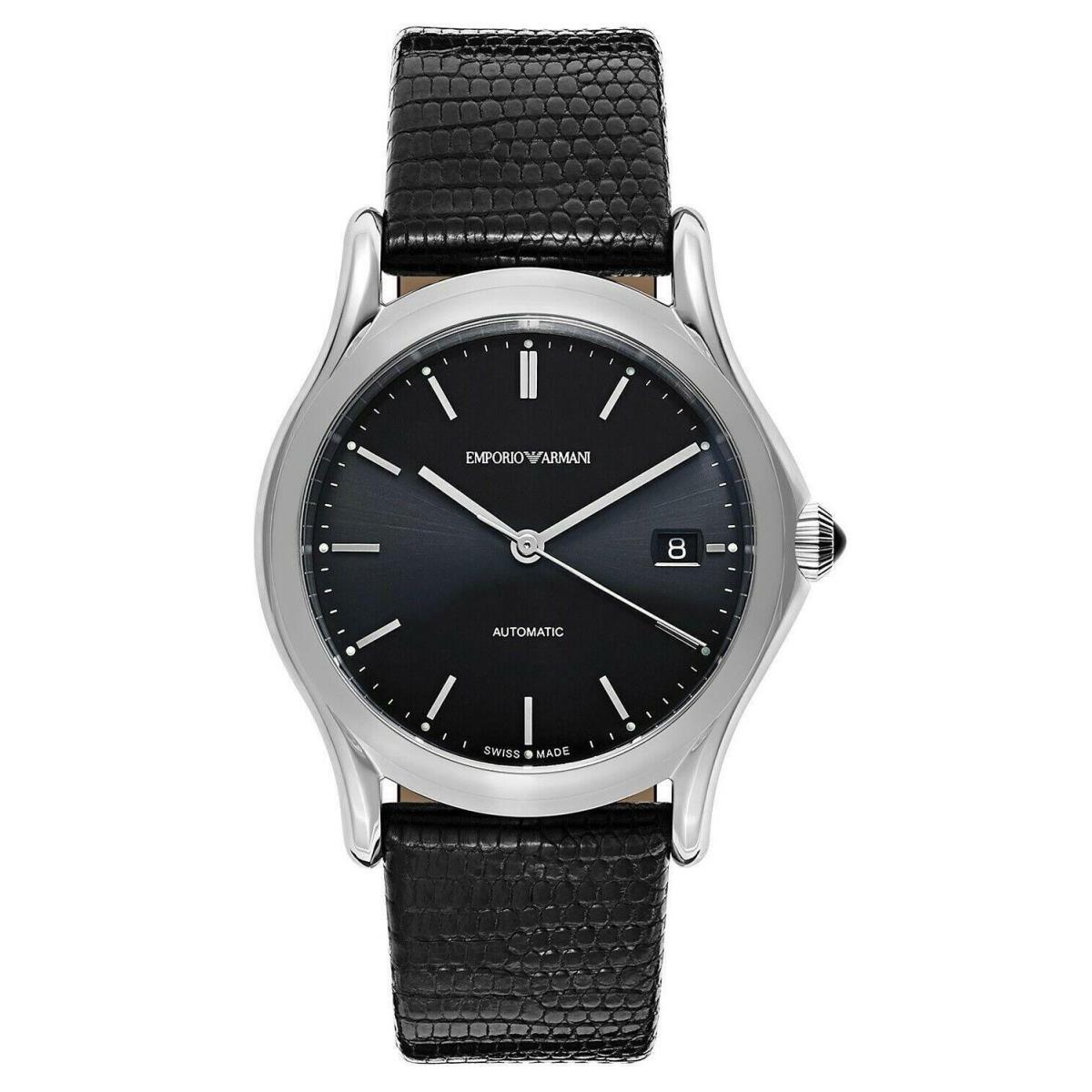 Emporio Armani ARS3101 Black Dial Stainless Steel Automatic Men`s Watch