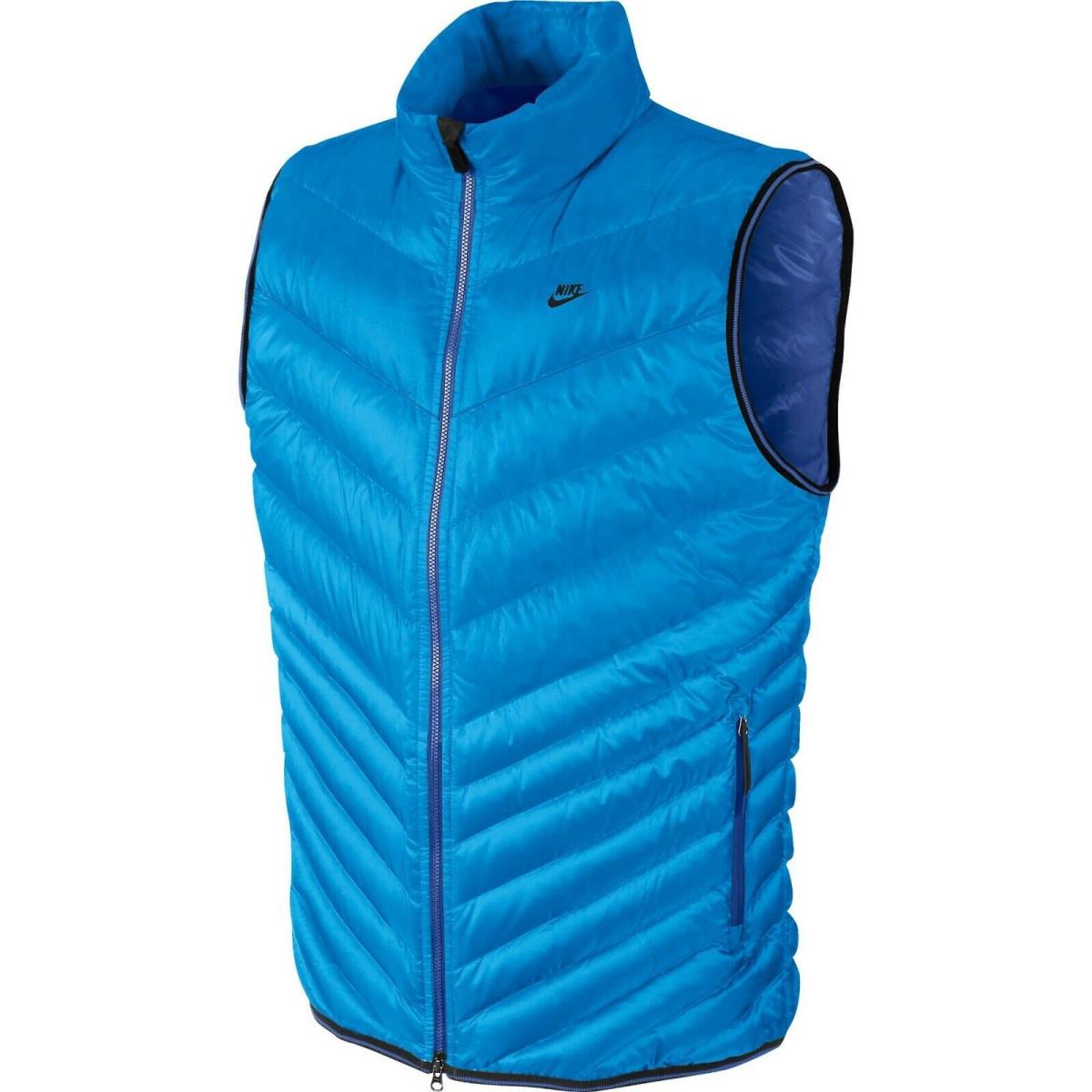 Men`s Nike Cascade Down Vest Blue Size XL