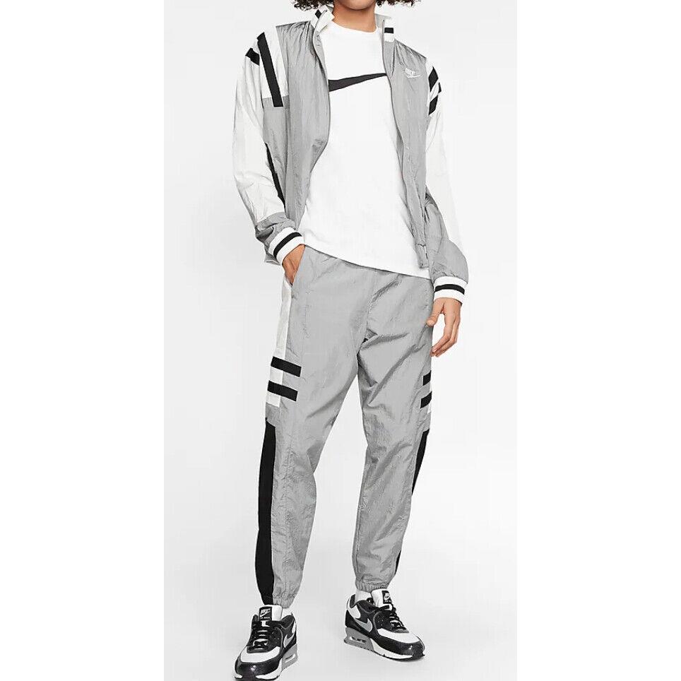 Nike Sportswear Men`s Woven Jacket CJ4921-073 Particle Grey/summit White szS-2XL