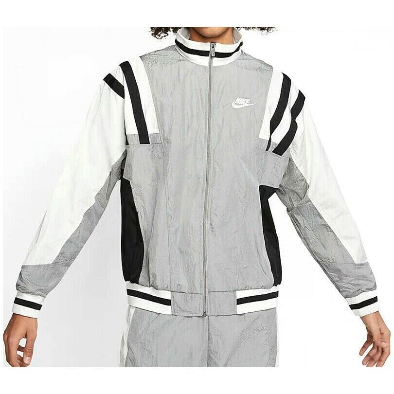 Nike Sportswear Men`s Woven Jacket CJ4921-073 Particle Grey/summit White szS-2XL