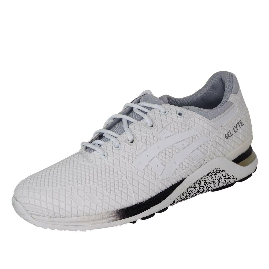 Asics Gel Lyte Evo Men`s Shoes Running Athletic Sport White Black HN543 Size 8.5