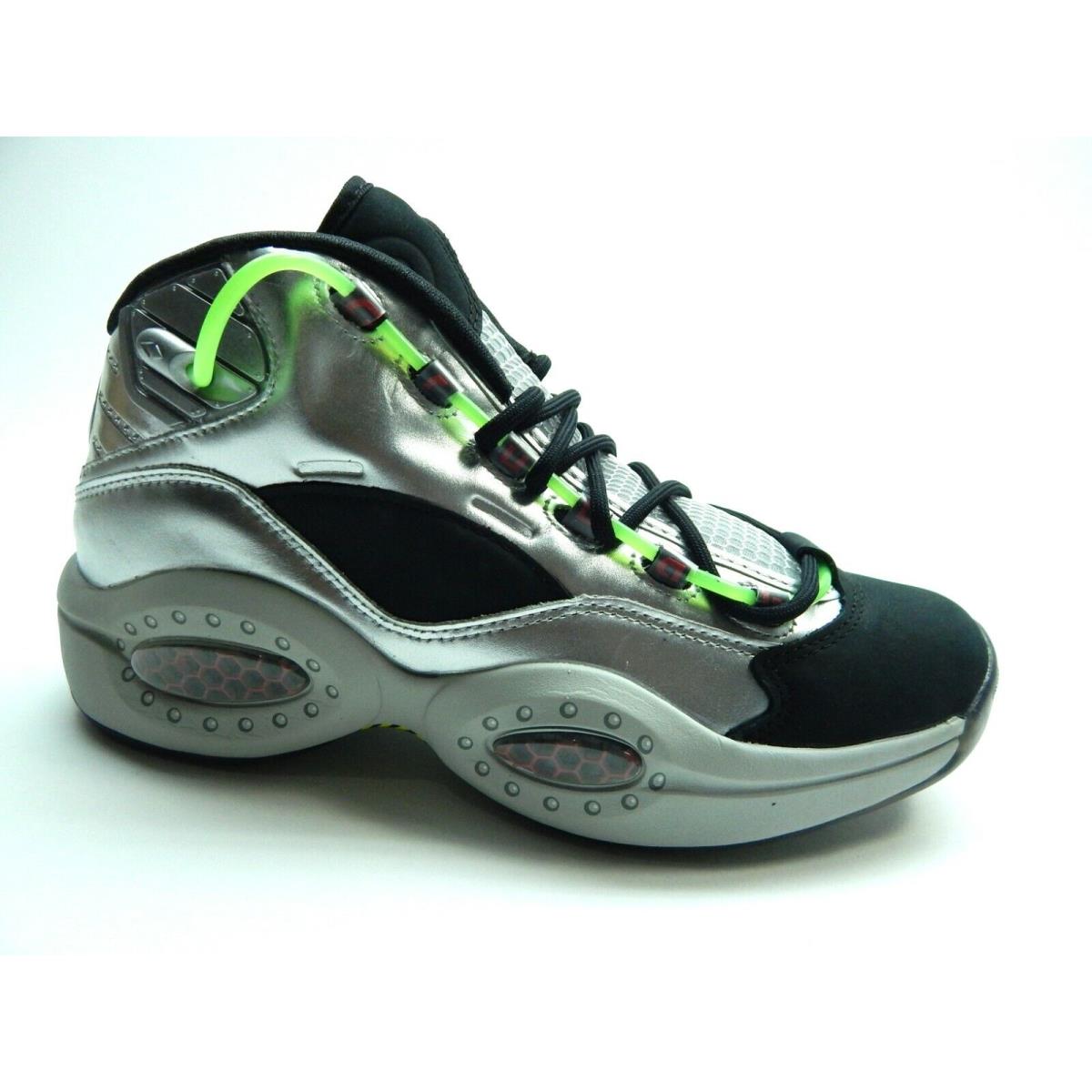 Reebok Men`s Question Mid FW7548 Minions Basketball X Iverson Shoes Size 10 - Silver