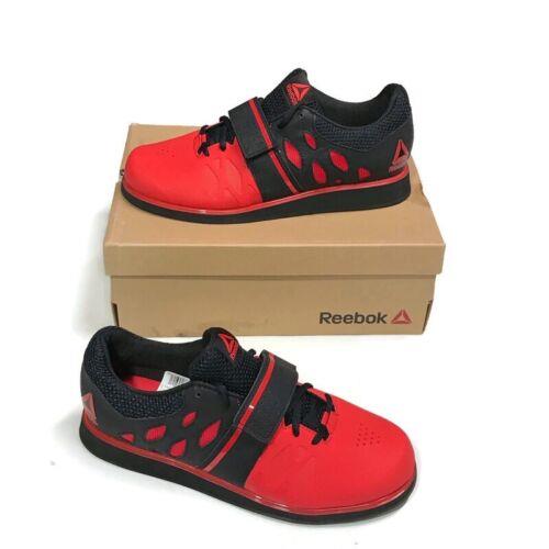 Reebok Lifter PR Men`s Weightlifting Gym Shoes Size 9 Primal Red Black