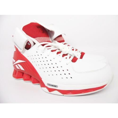 Reebok Atr Lock It Up Full Hexride Basketball Men`s Shoes White/red Size 12