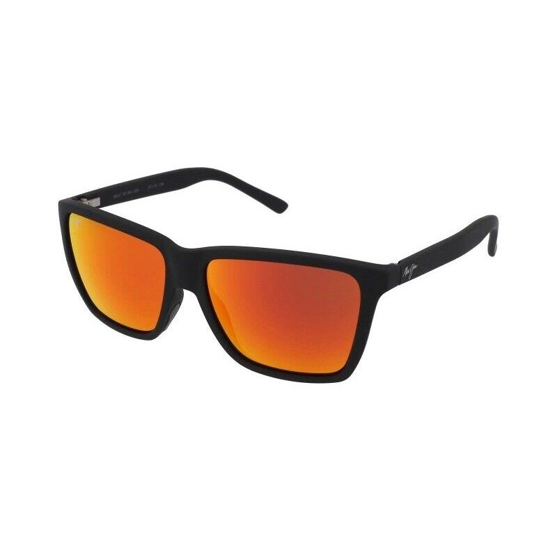 Maui Jim Cruzem RM864-02A - Matte Black /lava Ruby Lens