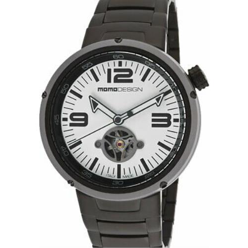 Momo Design Watches MD1011BS_20BK Evo Automatic White and Black Dial Black Stain
