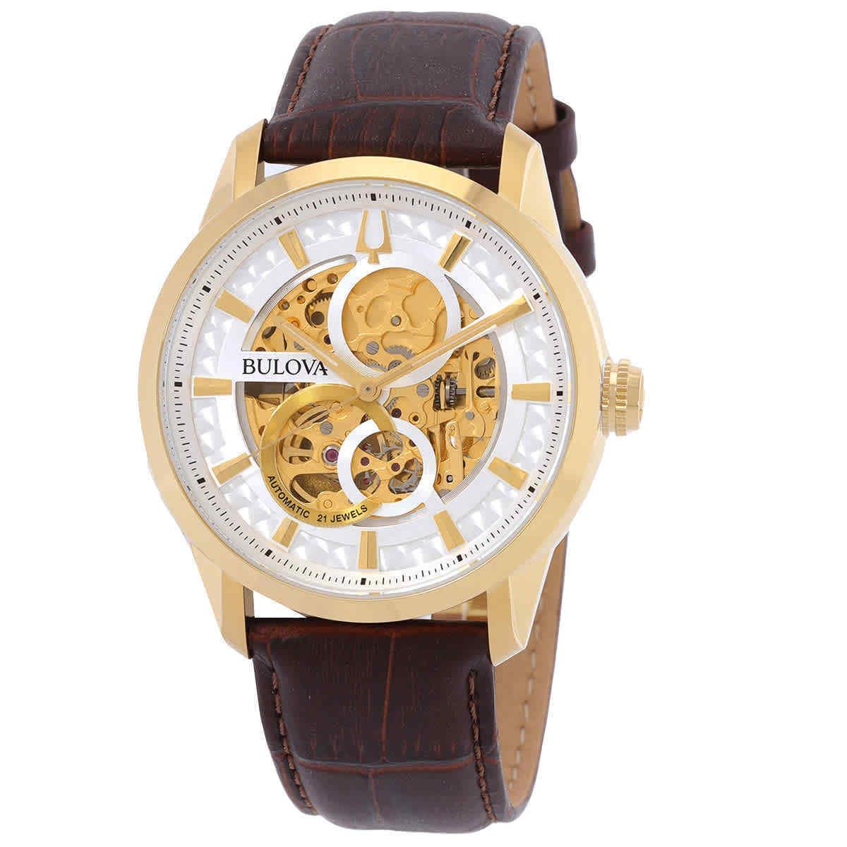 Bulova Classic Sutton Automatic White Dial Men`s Watch 97A138