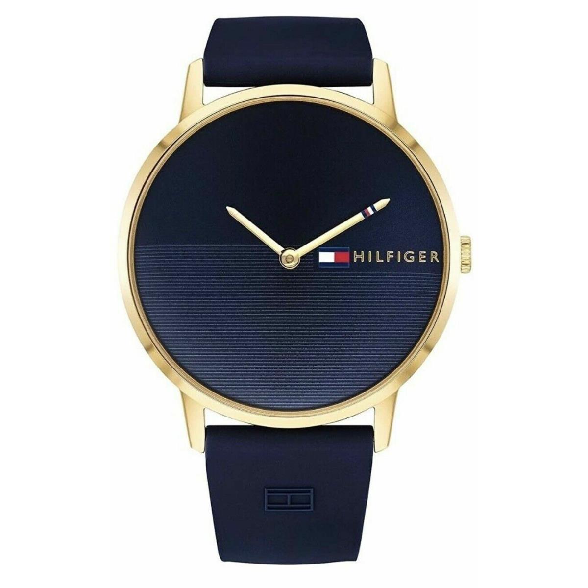 Tommy Hilfiger 1781968 Blue Dial Blue Silicone Strap Women`s Watch