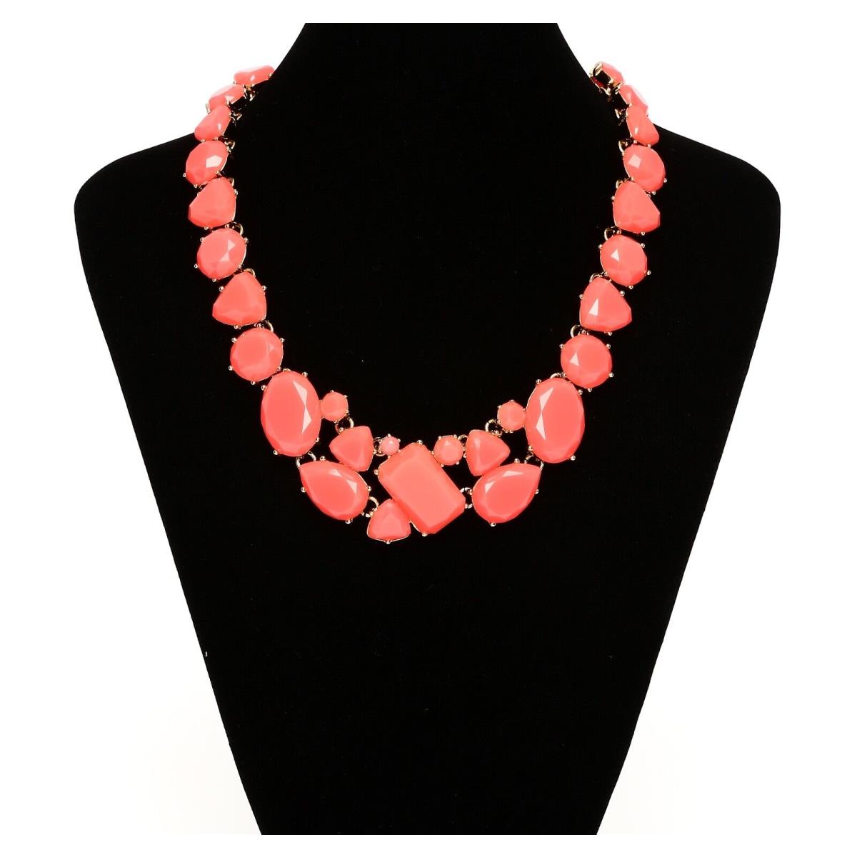 Kate Spade Women`s Coral Gold Plated Bib Necklace 1005