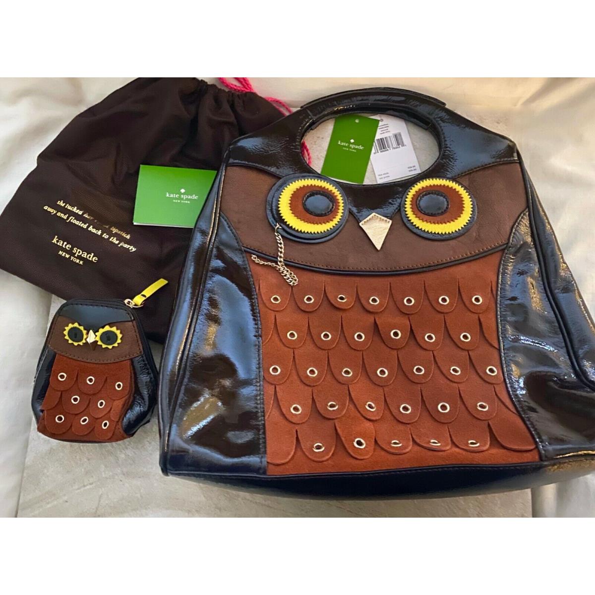 Kate Spade Maximillian Owl Purse Bag Maxwell Minerva Coin Set