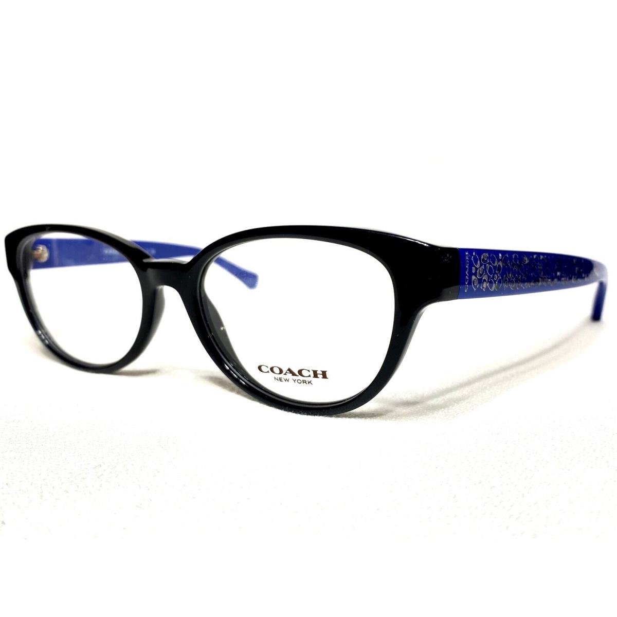 Coach HC6069 5282 Womens Black/blue Oval Modern Eyeglasses Frames 51/17 135