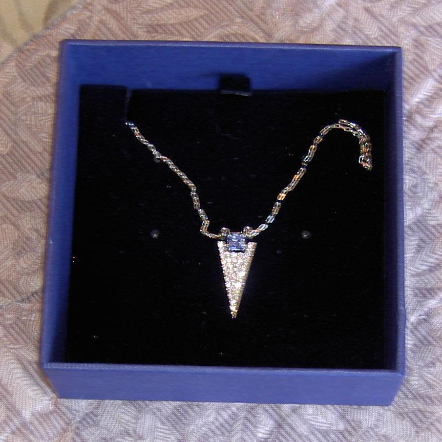 Swarovski Funk White Blue Crystal Necklace 5249351