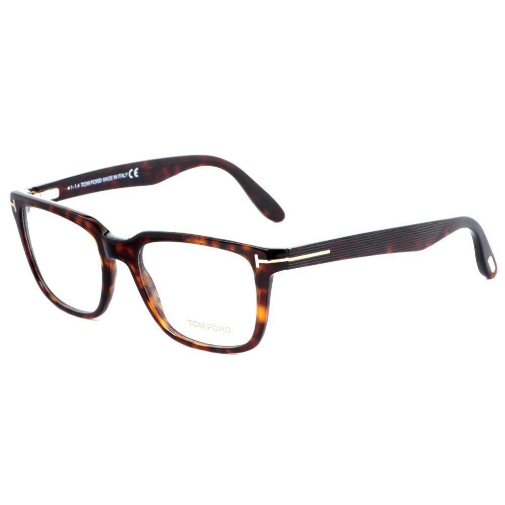 Tom Ford Caliber FT5304-052 Designer Eyeglasses in Tortoise Havana Gold 54 mm