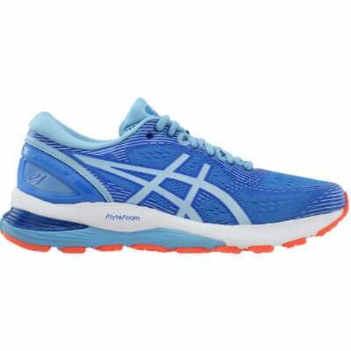 Asics 1012A156-400 Gel-nimbus 21 Womens Running Sneakers Shoes - Blue - Size