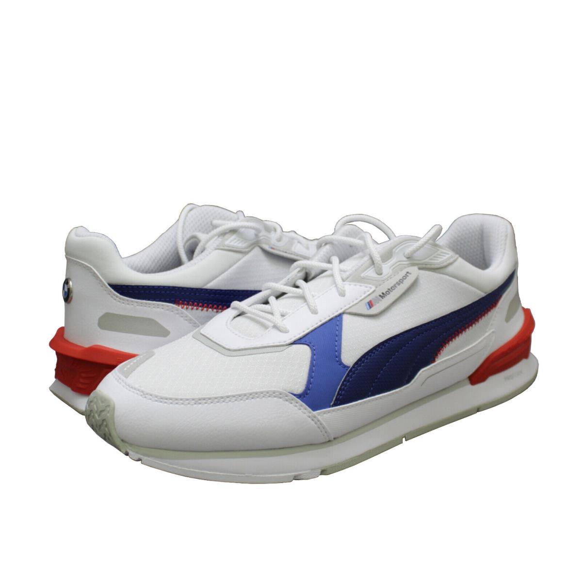 Men`s Shoes Puma Bmw Motorsport Low Racer Sneakers 30693902 Puma White / Blue