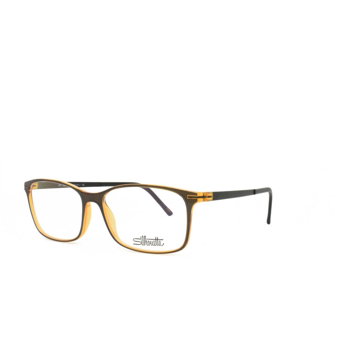 Silhouette Spx Titan Accent 2905 75 2540 53-15-135 Eyeglasses Brown Yellow - Frame: Brown