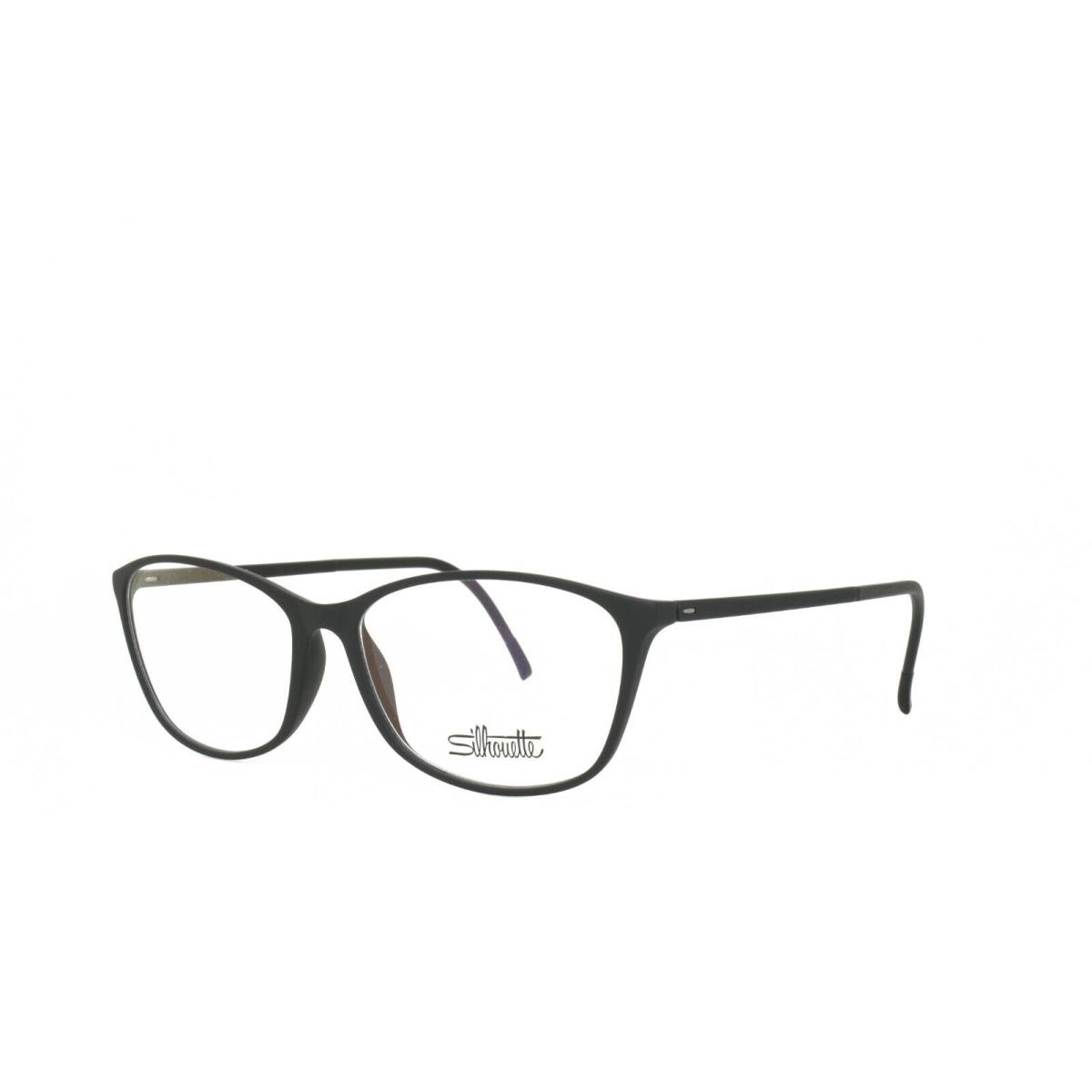 Silhouette Spx Illusion 1563 10 6100 Eyeglasses Frame 55-15-135 Black - Frame: Black