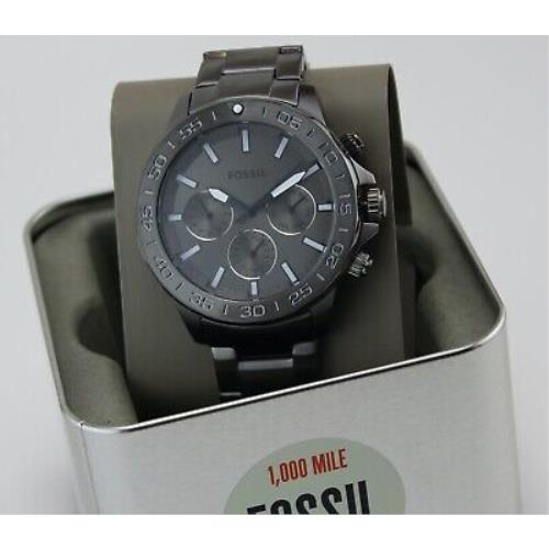 Fossil Bannon Multifunction Smoke Chronograph BQ2491 Men`s Watch ...