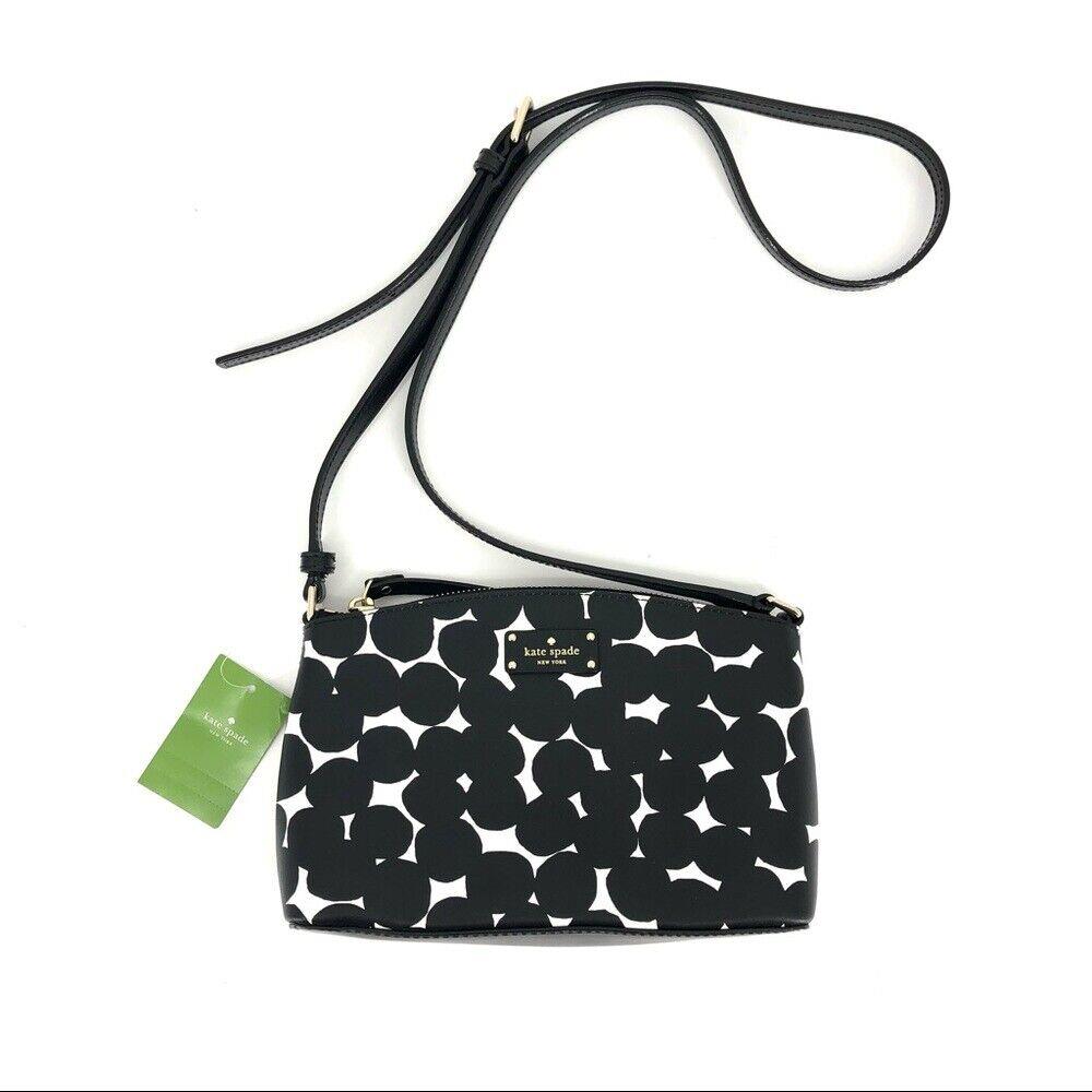 Black Kate Spade Millie Grove Street Splodge Dot Bag