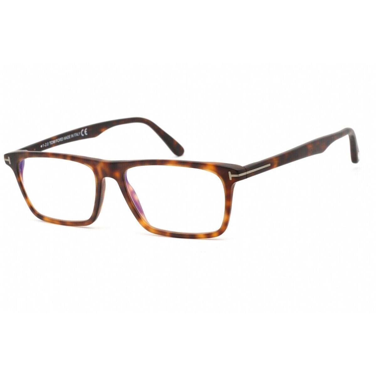 Tom Ford Blue Light Block Rectangular Men`s Eyeglasses FT5681-B 054 54mm