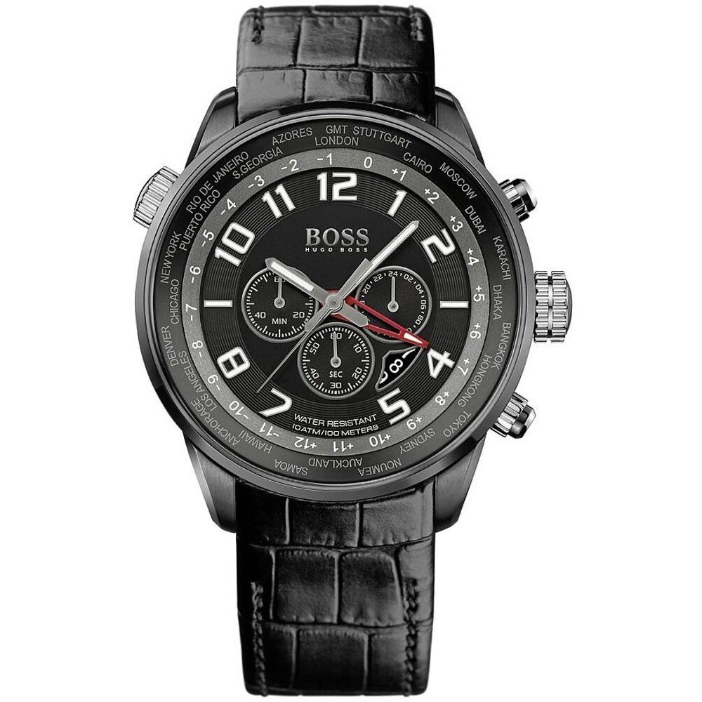 Hugo Boss - Men`s World Time Chronograph Watch - 1512740